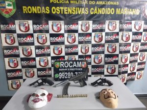 Imagem da notícia - Polícia Militar prende suspeitos por porte ilegal de arma de fogo