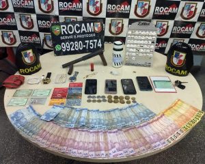 Imagem da notícia - Polícia Militar prende suspeitos por porte ilegal e arma de fogo