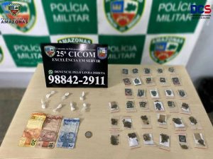 Imagem da notícia - PM, por meio da 25ª Cicom, realiza apreensão de adolescente em posse de drogas