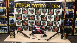 Imagem da notícia - Polícia Militar detém suspeito por porte ilegal de arma de fogo