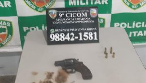 Imagem da notícia - Polícia Militar apreende arma de fogo no bairro São José II, zona leste