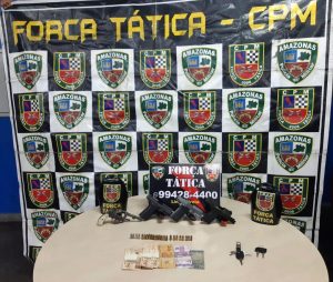 Imagem da notícia - Polícia Militar prende 20 pessoas e apreende 12 armas de fogo no AM