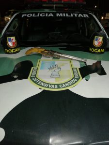 Imagem da notícia - Rocam detém suspeito com arma de fogo no Valparaíso