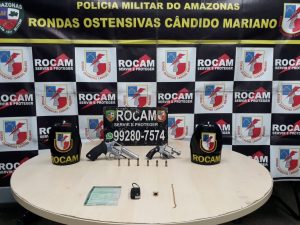 Imagem da notícia - Policiais militares detêm dois suspeitos de posse ilegal de arma de fogo
