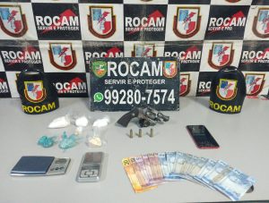 Imagem da notícia - Policiais militares detêm casal com drogas e arma de fogo no Alvorada