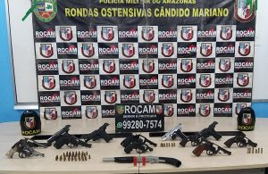 Imagem da notícia - Rocam apreendem 23 armas de fogo em menos de 24h