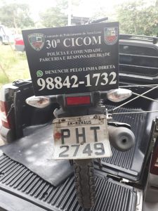 Imagem da notícia - Polícia Militar recupera motocicleta roubada no Conjunto Castanheira