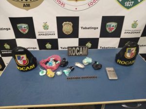 Imagem da notícia - Rocam prende suspeito com drogas e munições em Tabatinga