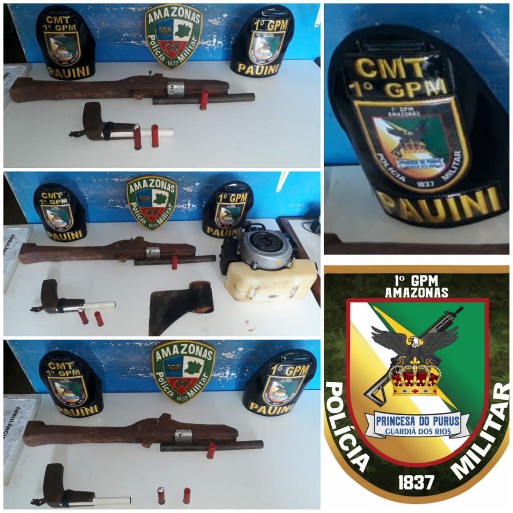 Com o suspeito foram apreendidas armas de fogo.