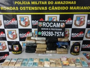 Imagem da notícia - Policiais militares da Rocam detêm suspeito de tráfico