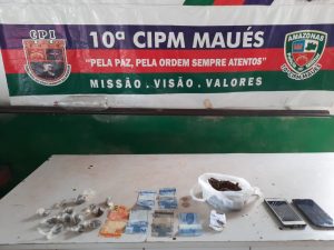 Imagem da notícia - Em Maués, policiais da 10ª CIPM detêm suspeitos com drogas
