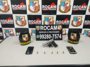 Imagem da notícia - Rocam liberta reféns durante assalto e apreendem arma de fogo