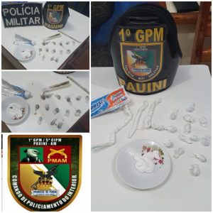 Imagem da notícia - Polícia Militar detém mulher por tráfico de drogas em Pauini