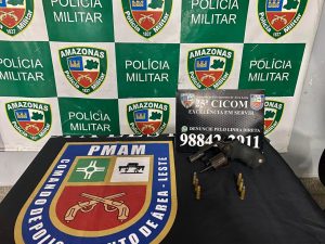 Imagem da notícia - Policiais militares da 25ª Cicom detêm homem com revólver na zona leste