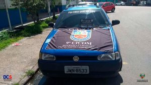Imagem da notícia - Policiais militares da 9ª Cicom localizam veículo com restrição de furto