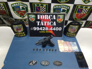 Imagem da notícia - Homem é preso com arma de fogo no bairro Nova Cidade