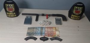 Imagem da notícia - Força Tática detêm homem com drogas e arma caseira na zona norte