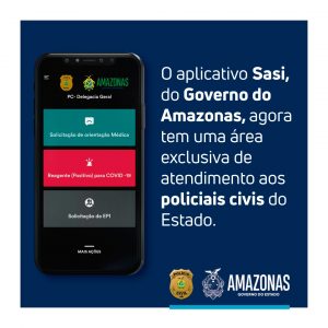 Imagem da notícia - Policiais civis têm aplicativo para acompanhamento médico e agendamento de testes de Covid-19