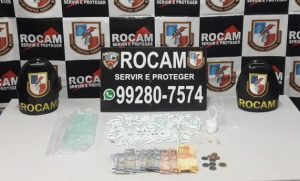 Imagem da notícia - Rocam prende dois homens por tráfico de drogas no bairro Cachoeirinha