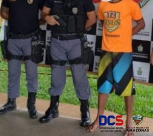 Imagem da notícia - Grupamento da Polícia Militar detém foragido da Justiça em Manaquiri