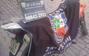 Imagem da notícia - Policiais da 25ª Cicom recuperam motocicleta roubada na zona leste