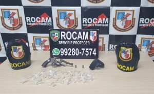 Imagem da notícia - PM prende homem com arma de fogo e entorpecentes na zona leste