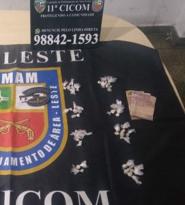 Imagem da notícia - PM detêm homem por tráfico de drogas no bairro Coroado I