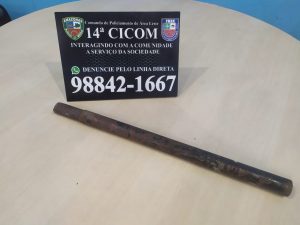Imagem da notícia - Polícia Militar detém homem por ameaçar o padrasto com barra de ferro, na zona leste