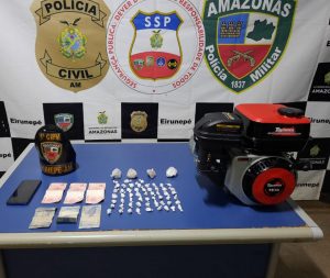 Imagem da notícia - Policiais da 1ª CIPM detêm homem por tráfico de drogas no município de Eirunepé