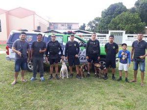 Imagem da notícia - Policiais do 11º BPM fazem projeto de policiamento com cães em Parintins