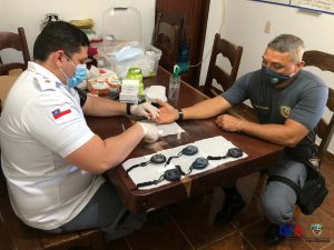 Imagem da notícia - Em Rio Preto da Eva, policiais recebem vacina e testes de Covid-19