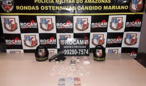 Imagem da notícia - Policiais militares da Rocam detêm homem por tráfico de entorpecentes na zona norte