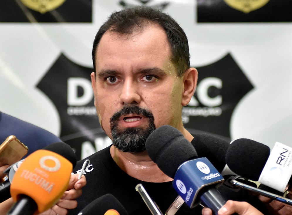 Delegado Paulo Mavignier, diretor do Denarc. FOTO: Erlon Rodrigues/PC-AM