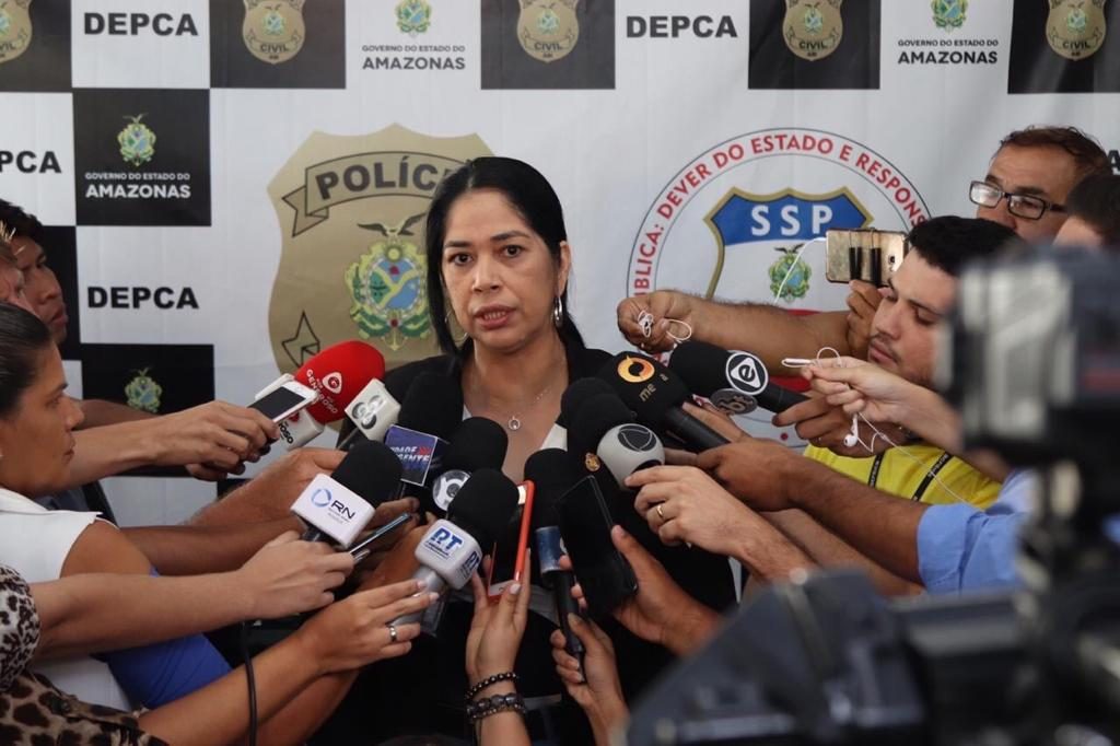 Delegada Joyce Coelho, titular da Depca. FOTO: Erlon Rodrigues/PC-AM