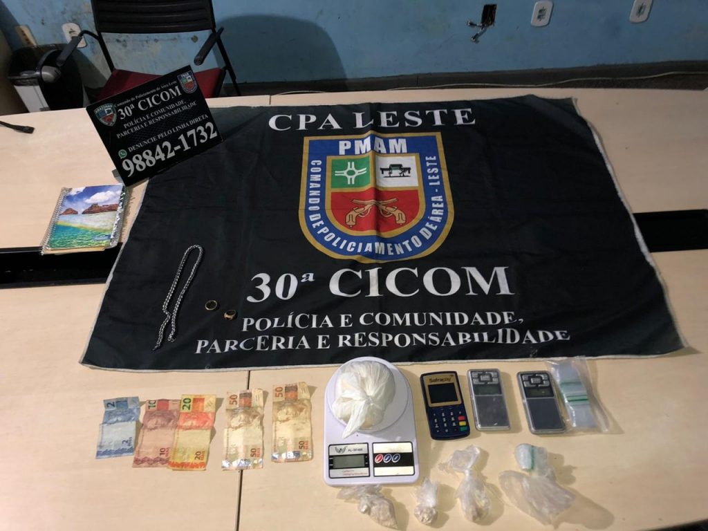 Material apreendido pela PM. FOTOS: Divulgação/PMAM