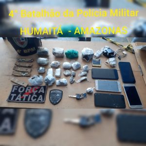 Imagem da notícia - Policiais detêm cinco pessoas por associação para o tráfico em Humaitá