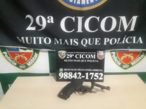 Imagem da notícia - 29ª Cicom apreende arma de fogo na zona leste