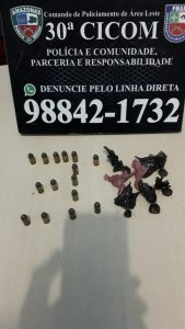 Imagem da notícia - Polícia Militar detém homem com drogas e munições