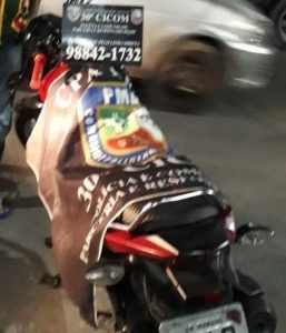 Imagem da notícia - PM recupera motocicleta roubada na comunidade Santa Inês