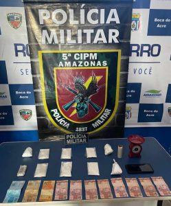 Imagem da notícia - Policiais militares prendem quarteto com drogas em Boca do Acre