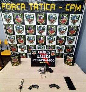 Imagem da notícia - Força Tática detém homem por porte ilegal de arma de fogo