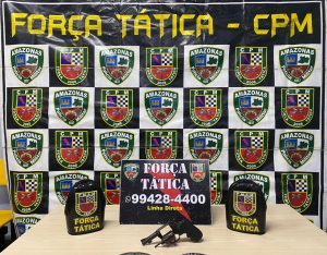 Imagem da notícia - PM prende 13 pessoas e retira de circulação cinco armas de fogo no Amazonas