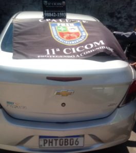 Imagem da notícia - Policiais da 11ª Cicom recuperam veículo com restrição de roubo