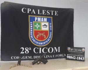 Imagem da notícia - 28ª Cicom detêm homem com arma de fogo na zona leste
