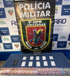 Imagem da notícia - PM detém casal por tráfico de drogas em Boca do Acre