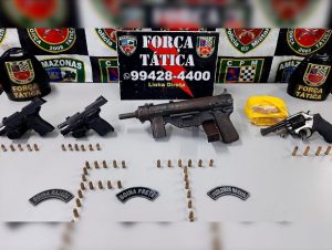 Imagem da notícia - Força Tática prende homem com armas e drogas na zona centro-sul
