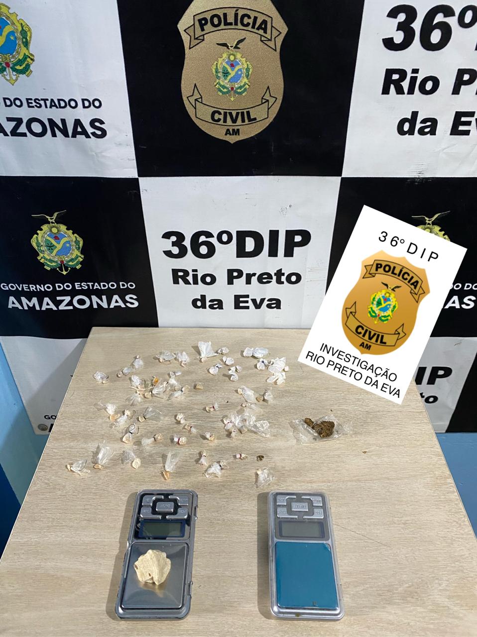 PC prende homem por tráfico de drogas no município de Rio Preto da Eva