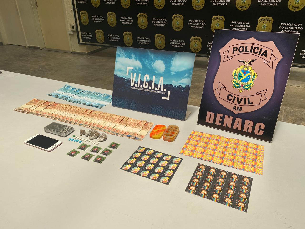 Drogas apreendidas em operação do Denarc