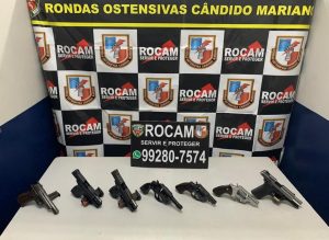 Imagem da notícia - Rocam apreende adolescente com arsenal de armas de fogo