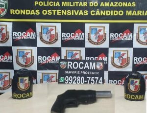 Imagem da notícia - Rocam detém homem por assalto com arma de fogo caseira